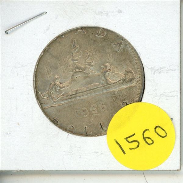 1967 Canada Silver One Dollar Coin.