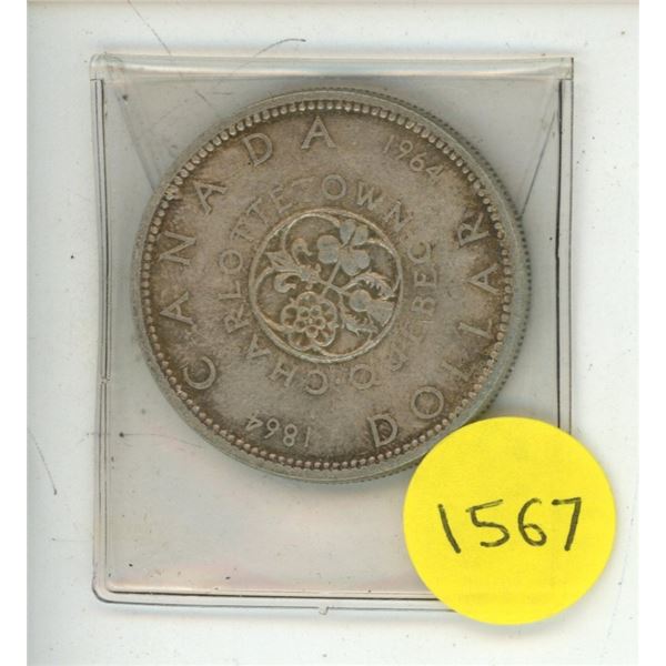1964 Canada Silver One Dollar.