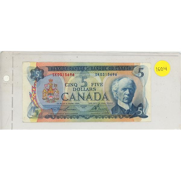 1972 Canada Five Dollar.