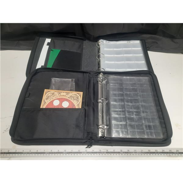 (2) Binder of Empty Plastic Coin Sheets of Different Sizes. (Total 12 Sheets)