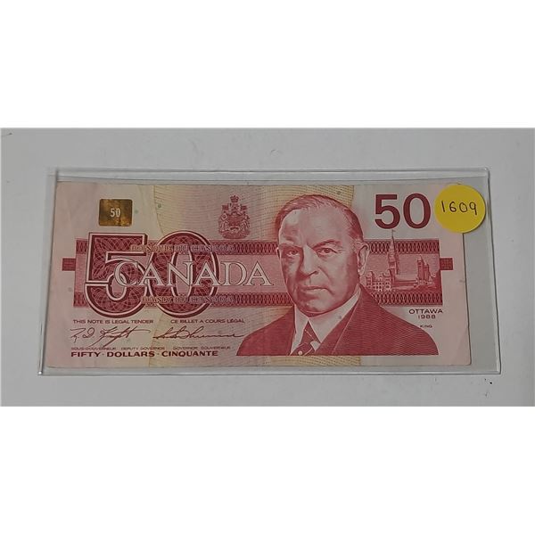 1988 Canadian Fifty Dollar.
