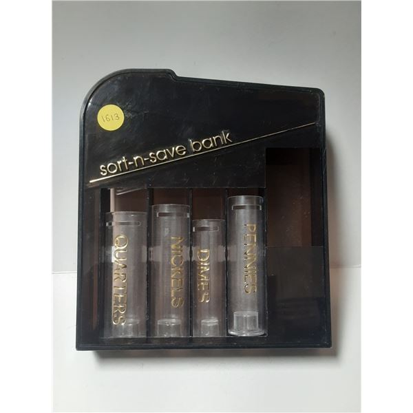 Sort-N-Save Bank Coin Collection Box.