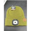 Image 2 : BK LED Toque Deluxe Collection Green Hat with LED Light Olive Green