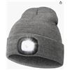 Image 1 : BK LED Knit Beanie with Integrated Headlamp Grey