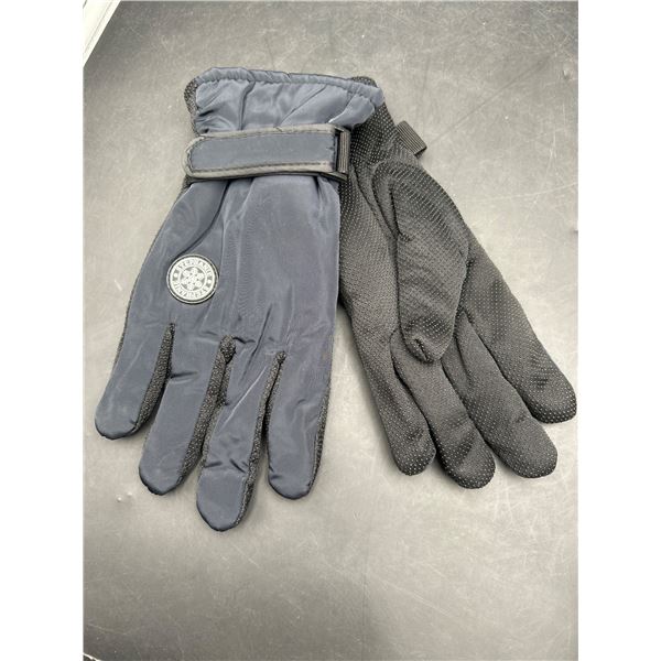 American Bears Gloves with Grip and Strap Adjustment Navy Blue