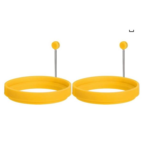 Trudeau Maison Reversible Egg Rings – Yellow Plastic, 2 Pieces