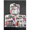 Image 2 : Lot of Three Energizer Max 9V Batteries – 2 Pack Each