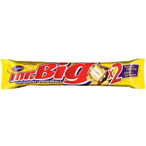 Lot of 12 – Cadbury Mr. Big 90g Candy Bars