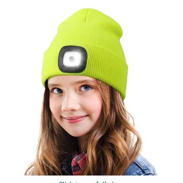 Yellow LED Toque with Attachment Clip and bk Label