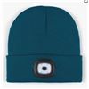 Image 1 : Knitted LED Beanie Hat with Rechargeable Light