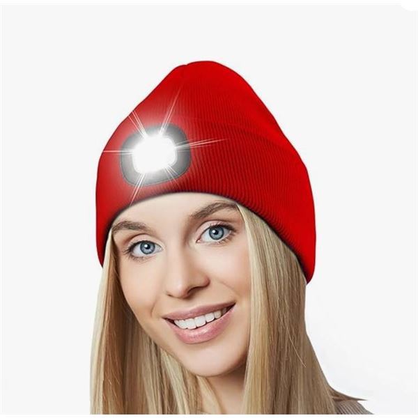 Red BK LED Toque with Integrated Light