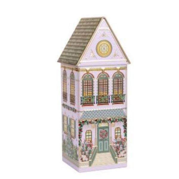 Winter Festive Houses Speculoos House Cookies Tin, 12.1 oz (345g)
