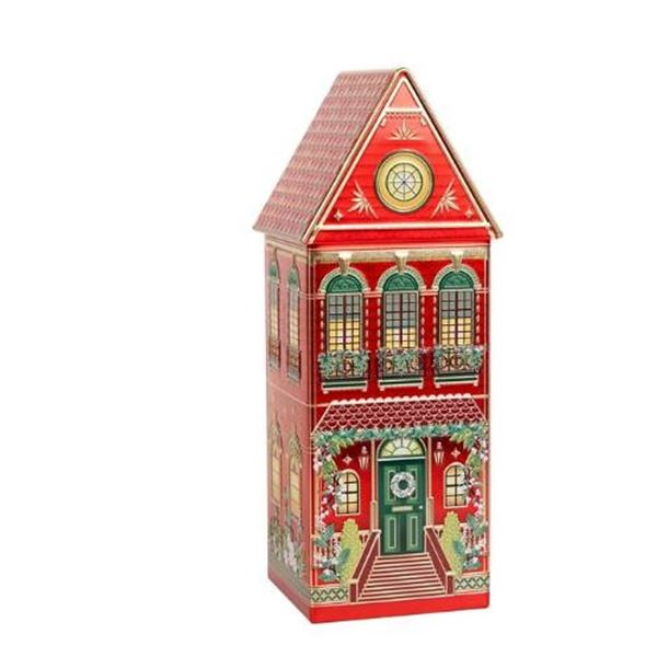 Winter House Shaped Chocolate Tin With Contents, Lindt Edition