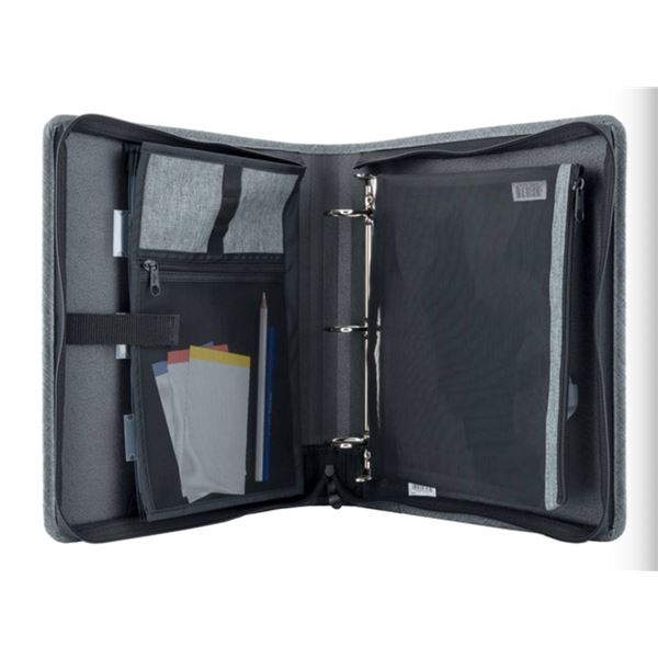 Hilroy Three-Ring Zippered Organizer Binder With Zipper Closure and Multiple Storage Sections