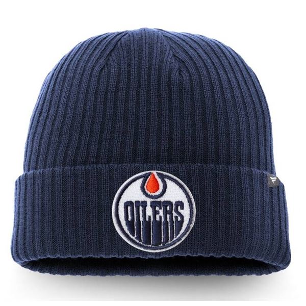 Men’s Edmonton Oilers Fanatics Royal Team Core Cuffed Knit Hat