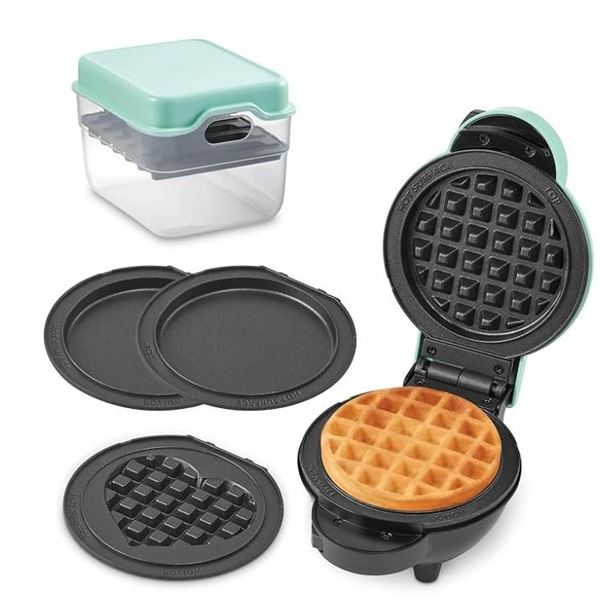 Multi-Plate Mini Maker with Removable Plates and Storage Case