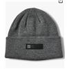 Image 1 : Fox Racing Knit Beanie Hat With Woven Tag – Gray