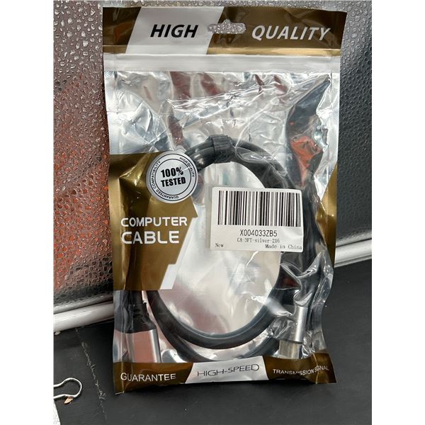 High-Speed Computer Cable, Model CA-3FT-Silver-216, 3ft Length
