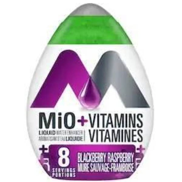 MiO Vitamins Liquid Water Enhancer Blackberry Raspberry 48 mL Lot of 6