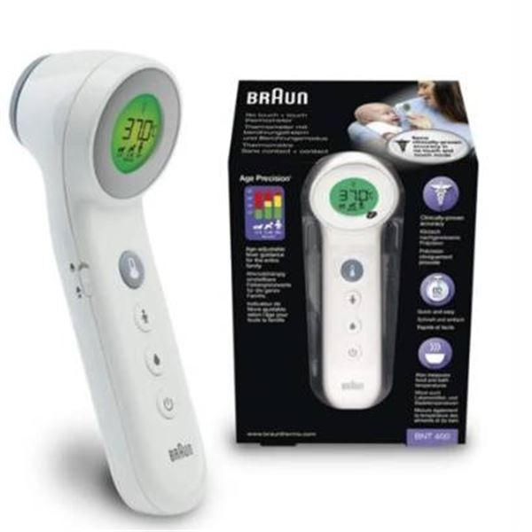 Braun No Touch + Forehead Thermometer with Age Precision