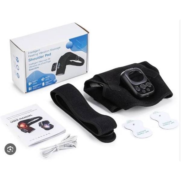 Heating Vibration Massage Shoulder Pad, Model AMH02
