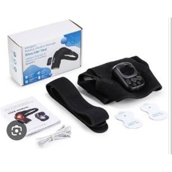 Heating Vibration Massage Shoulder Pad, Model AMH02