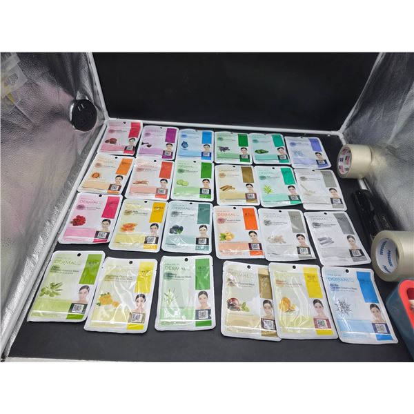 24 Assorted Dermal Collagen Essence Face Masks