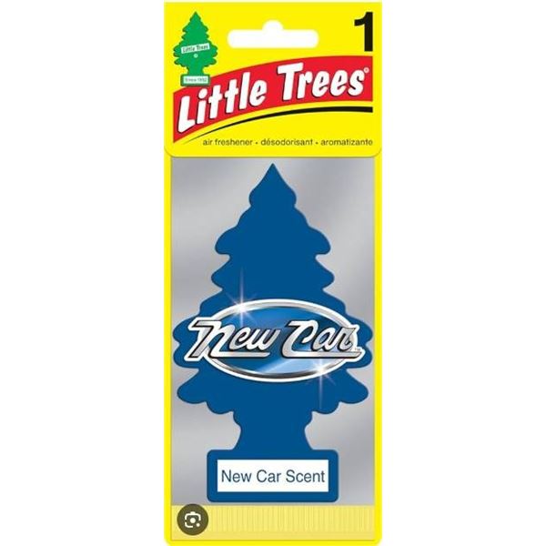 Lot of 10 Little Trees Air Fresheners in New Car Scent