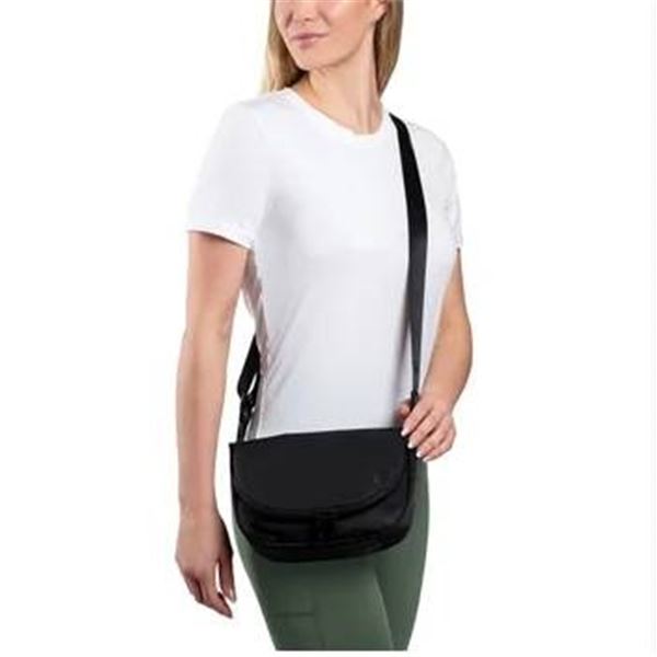 Lole Crossbody Bag in Black with Adjustable Strap and Compartments