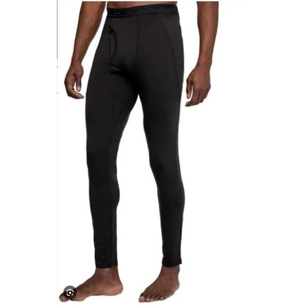 Lole Men’s Baselayer Bottoms Merino Wool Blend, L/G, Black