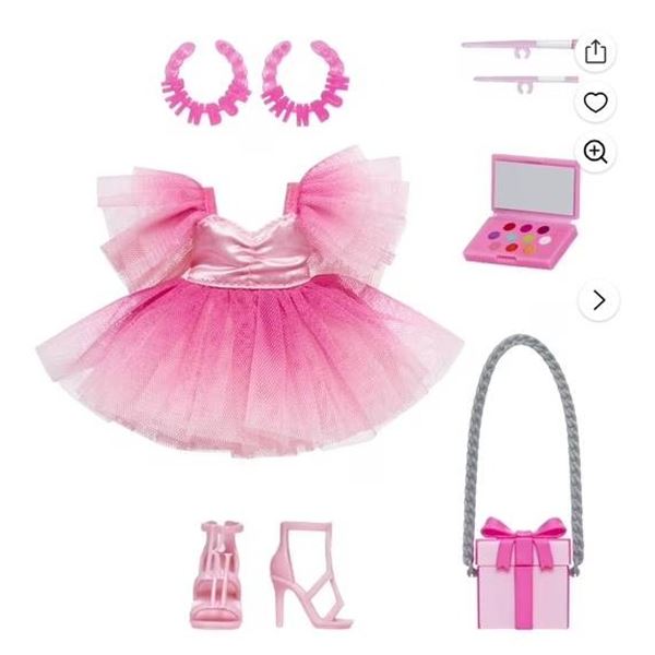Rainbow High Fashion Doll Accessory Set Featuring Pink Styling Outfit and Accessories