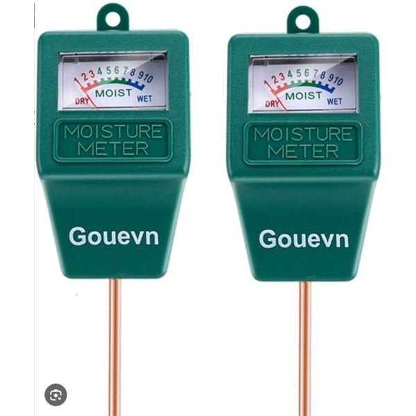 Gouevn 2-Pack Soil Moisture Meter, No Batteries Required