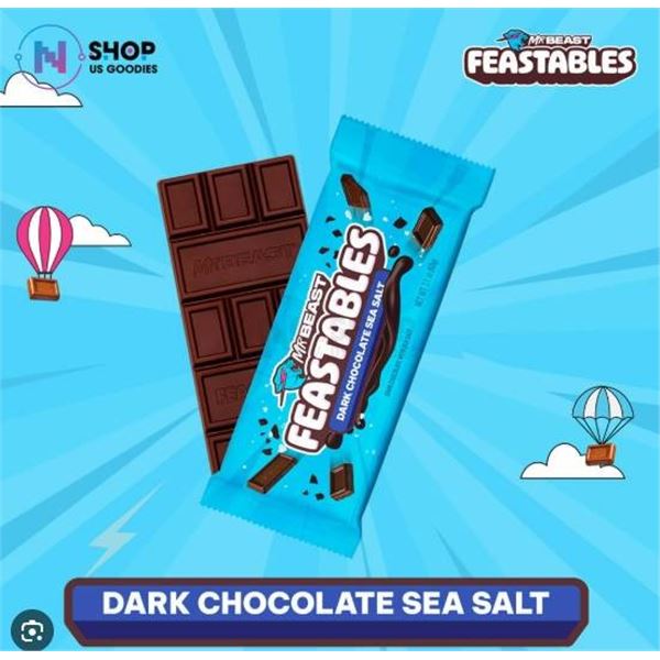 MrBeast Feastables Dark Chocolate Bars 10 x 60g