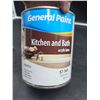 Image 1 : General Paint Kitchen and Bath Acrylic Latex, Deep Base, 885 mL – Eggshell