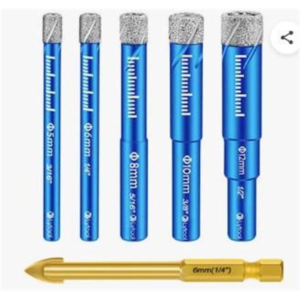 Lytool Diamond Drill Bits Set with Multiple Sizes