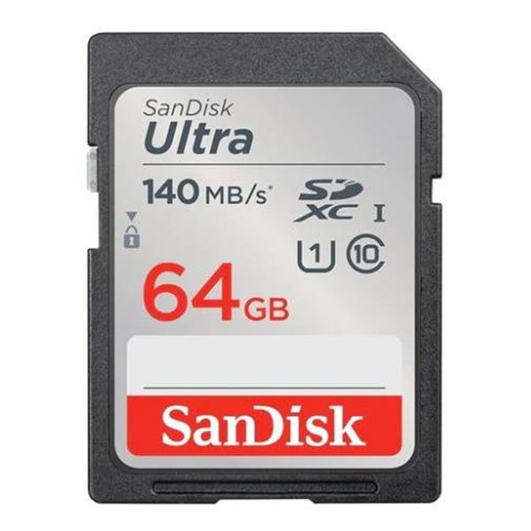 SanDisk Ultra SDXC UHS-I Card 64 GB with Up to 140 MB/s Speed