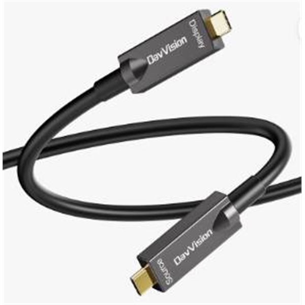 DavVision USB C to C Fiber Optic Cable, 15M Length
