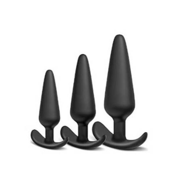 3 Silicone Tapered Base Massager Items