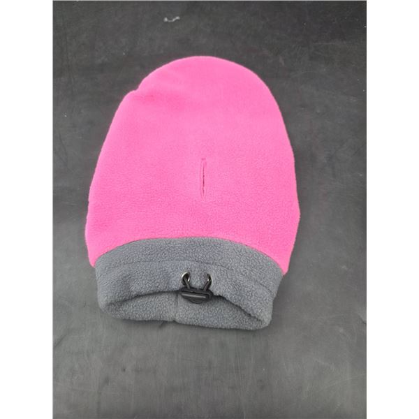 Pink and Gray XS Polyester Pet Sweater with Care Tag