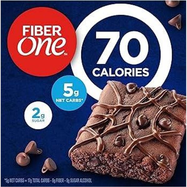 Fibre Brownies Chocolatey Fudge, 1 kg, 40 Brownies per Pack