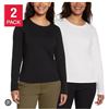 Image 1 : Banana Republic 2-Pack Long Sleeve Rib T-Shirts Size M/M