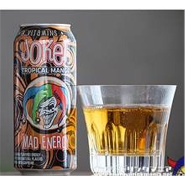 Joker Tropical Mango Energy Drink, 12-Pack 473ml/16oz Cans