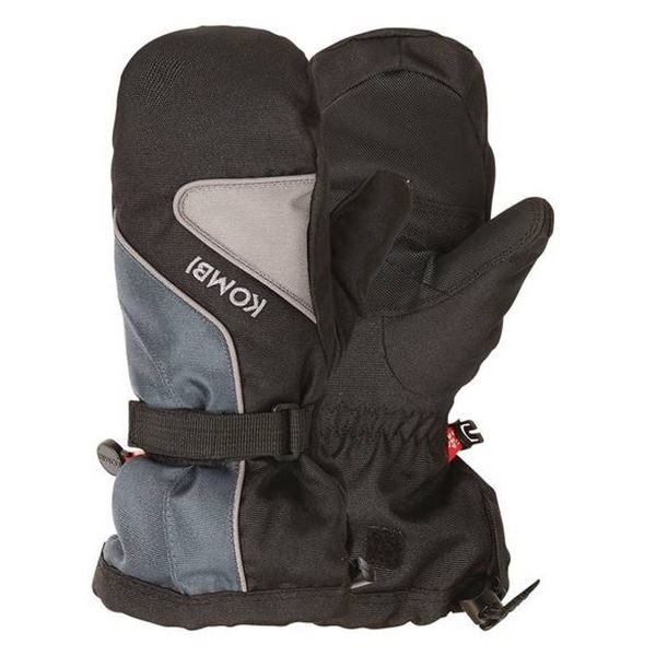 Kombi The Balance – Junior Alpine Ski Mitts Size XL/16 with Adjustable Strap and Reinforced