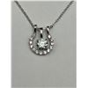 Image 1 : $965 APPRAISED 1.00CARAT SOLITAIRE PENDANT AND CHAIN
