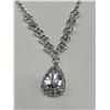 Image 2 : Crystal Teardrop Pendant Necklace and Earring Set