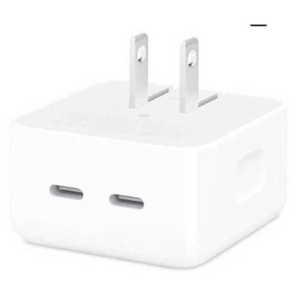 Apple Dual USB-C Port 35W Compact Power Adapter, Model A2571