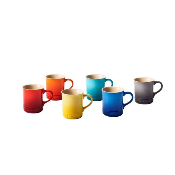 Le Creuset Rainbow Classic Mugs 6pc Set