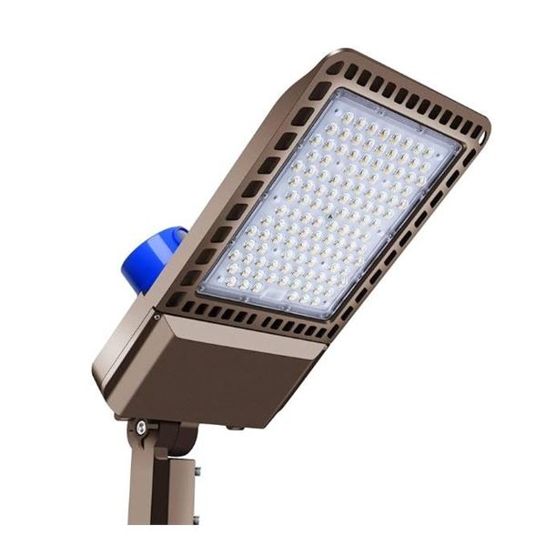 LEDMO 300W LED Parking Lot Light Slip Fitter Mount 36000LM 5000K Outdoor Commercial Area Lighting wi