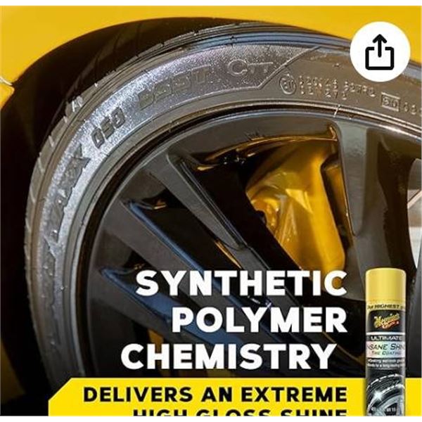 Meguiare’s Ultimate Insane Shine Tire Coating, 425 g x 6