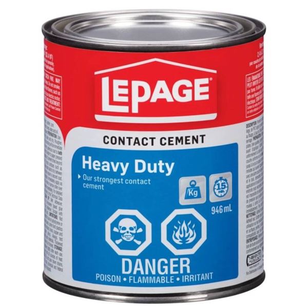 Lot of 3 – LePage Heavy Duty Contact Cement 946 mL